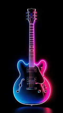 Neon Guitar