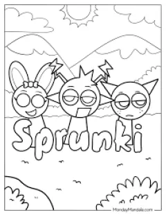  Sprunki Easter Coloring