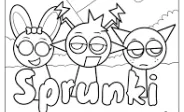  Sprunki Easter Coloring img